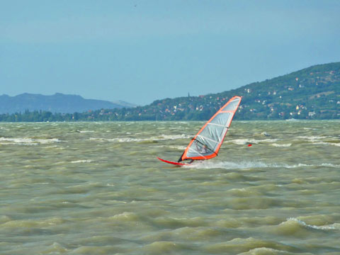 Surfen auf dem Balaton