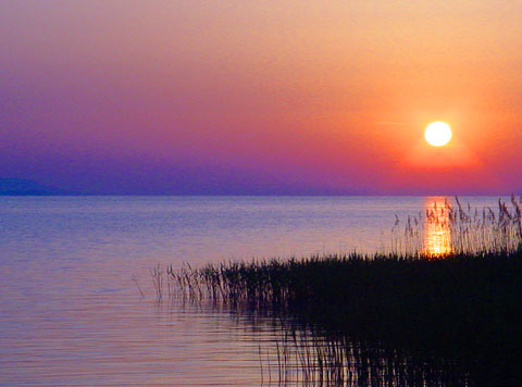 Sonnenaufgang am Plattensee