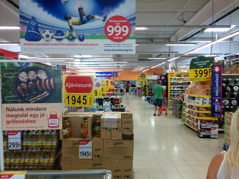 Supermarkt am Balaton